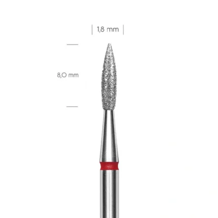 Staleks Frez diamentowy Płomyk, łezka 1,8 mm Delikatny