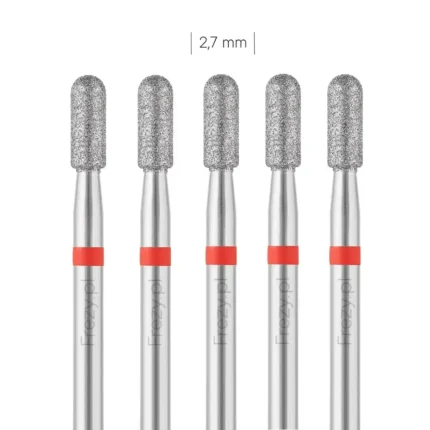 (Premium) Zestaw frezów Walec zaokrąglony 2,7 mm Delikatny - 5 szt.