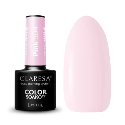 Claresa Lakier hybrydowy PINK 504, 5 g