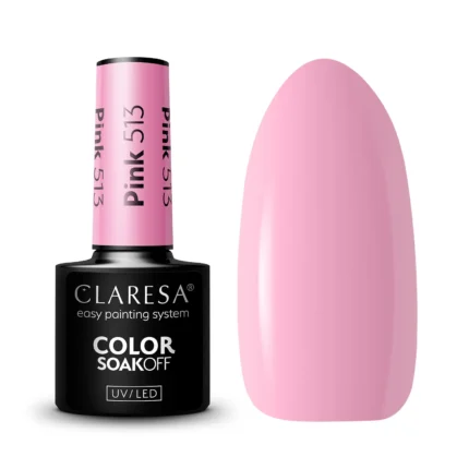 Claresa Lakier hybrydowy PINK 513, 5 g