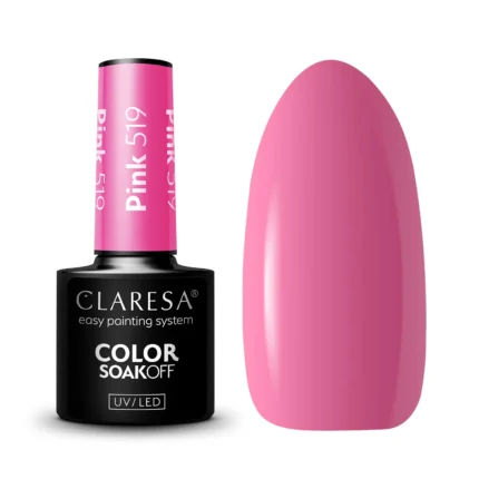 Claresa Lakier hybrydowy PINK 519, 5 g