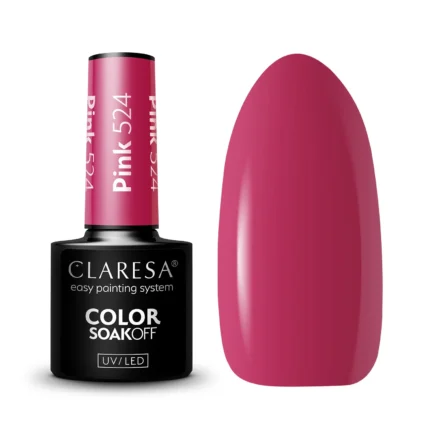 Claresa Lakier hybrydowy PINK 524, 5 g