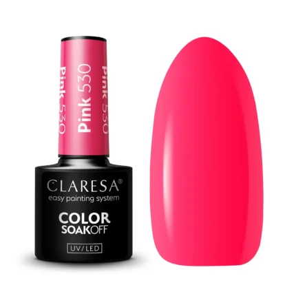 Claresa Lakier hybrydowy PINK 530, 5 g