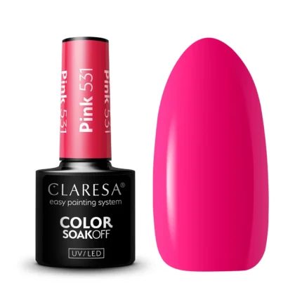 Claresa Lakier hybrydowy PINK 531, 5 g