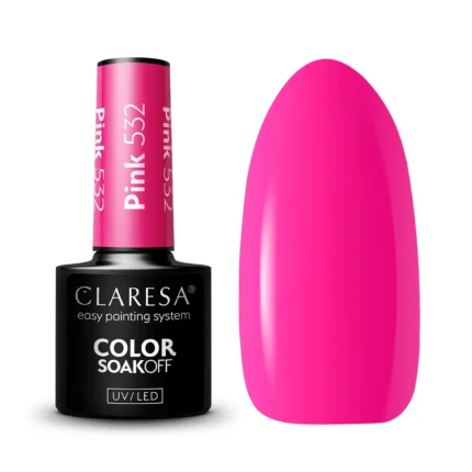 Claresa Lakier hybrydowy PINK 532, 5 g