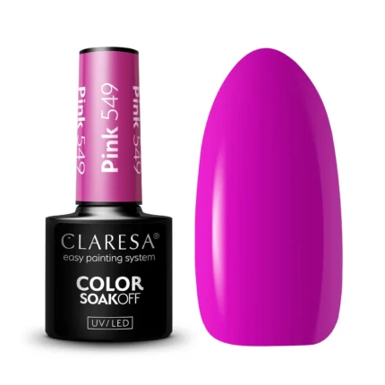 Claresa Lakier hybrydowy PINK 549, 5 g