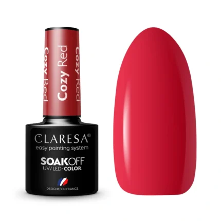 Claresa Lakier hybrydowy COZY RED, 5g