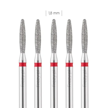 (Pro) Zestaw frezów Płomyk zaok. 1,8 mm Delikatny – 5 szt