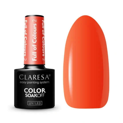 Claresa Lakier hybrydowy FULL OF COLOURS 2, 5 g