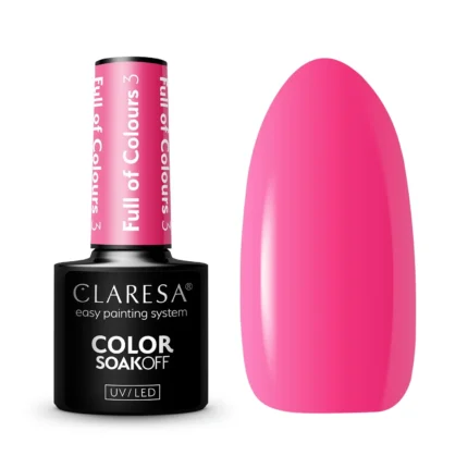 Claresa Lakier hybrydowy FULL OF COLOURS 3, 5 g