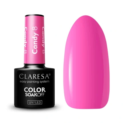 Claresa Lakier hybrydowy CANDY 8, 5g