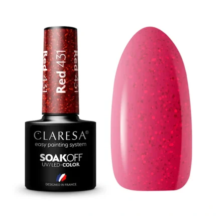 Claresa Lakier hybrydowy RED 431, 5g