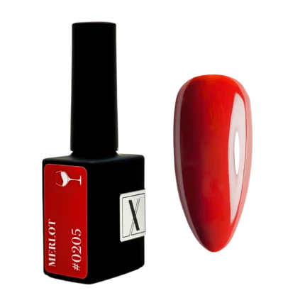 XNAIL Lakier hybrydowy Merlot 0205, 10 ml