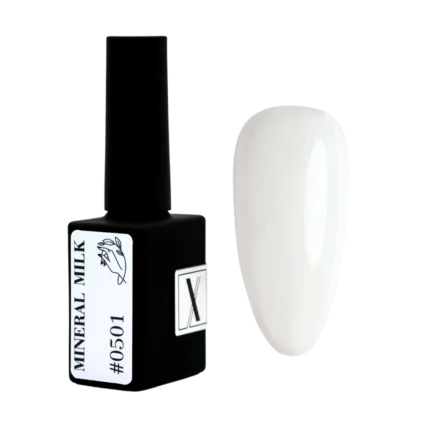 XNAIL Lakier hybrydowy półtransparentny Mineral Milk 0501, 10 ml
