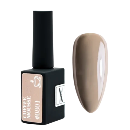 XNAIL Lakier hybrydowy Coffee Mousse 0801, 10 ml