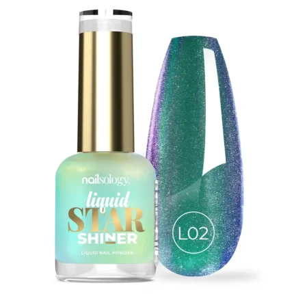 Nailsology Pyłek w płynie Liquid STAR Shiner, L02 LACERTA, 8ml