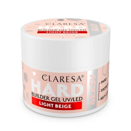 Claresa HARD&EASY builder gel LIGHT BEIGE, 12g