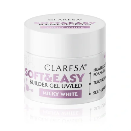 Claresa SOFT&EASY builder gel MILKY WHITE, 90g