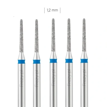 (Premium) Zestaw frezów Stożek zaok. 1,2 mm Średni - 5 szt.
