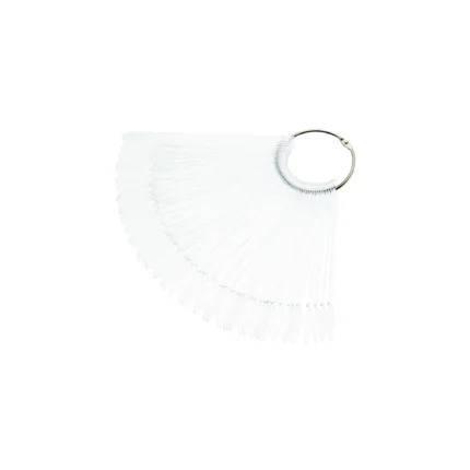 Aba Group Tipsy Wzornik Wachlarz na kole Migdał Przezroczysty, 50 tipsów