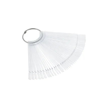 Aba Group Tipsy Wzornik Wachlarz na kole Kwadratc Przezroczysty, 50 tipsów