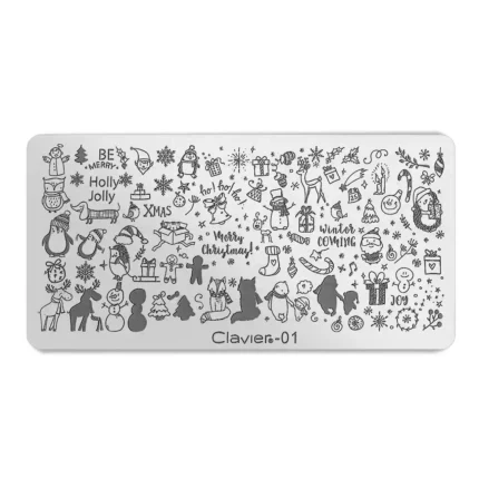 Metalowa blaszka do stempli Clavier - 01/XY15