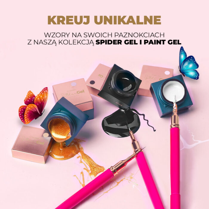 Żel do zdobień paint gel ornamenty 5g – czarny - obrazek 4
