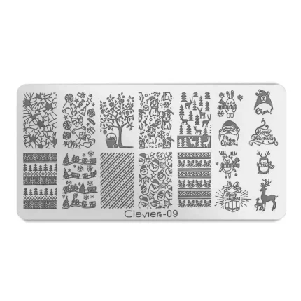 Blaszka do stempli, metalowa, Clavier 09/Y38