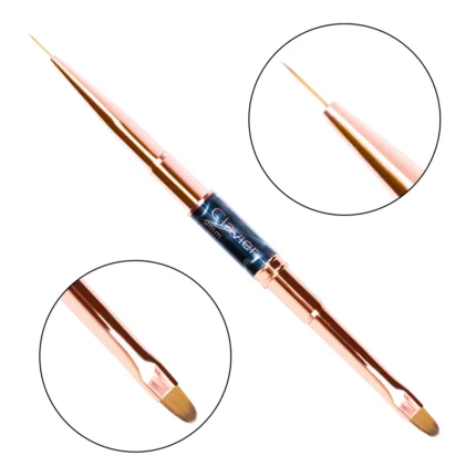 Pędzelek Dwustronny do Zdobień Żelu CLAVIER nr.12